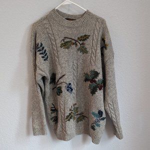 LL Bean Fruits of the Forest Sweater Vintage